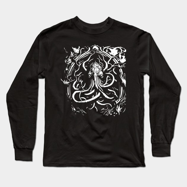 detailed octopus sea creature Long Sleeve T-Shirt by lkn